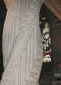 Apprentice pillar, Rosslyn chapel
