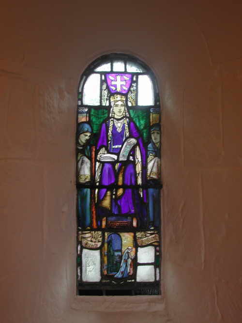 Stained glass at Edinburgh castle